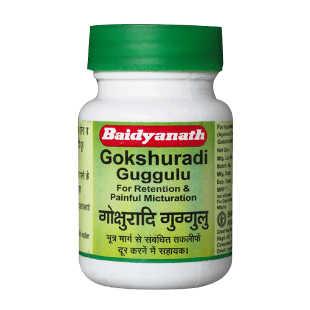 Baidyanath Nagpur Gokshuradi Guggulu - 80 tabs