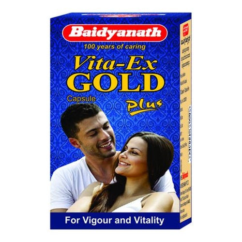 Baidyanath Vita Ex Gold Plus – Ayurvedic Energy Support Capsules (20 Caps)