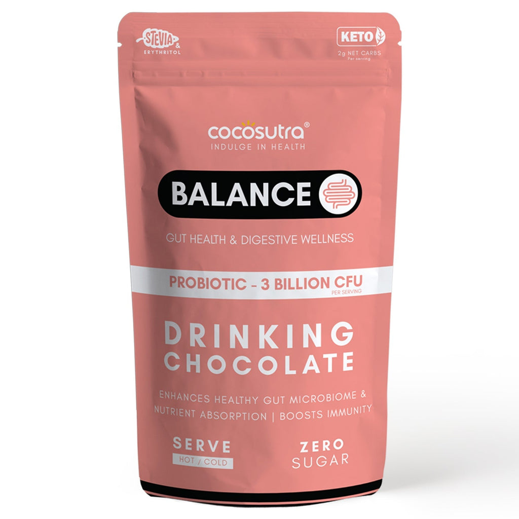 Cocosutra Balance Sugar Free Drinking Chocolate Mix For Gut Health - 200 gms