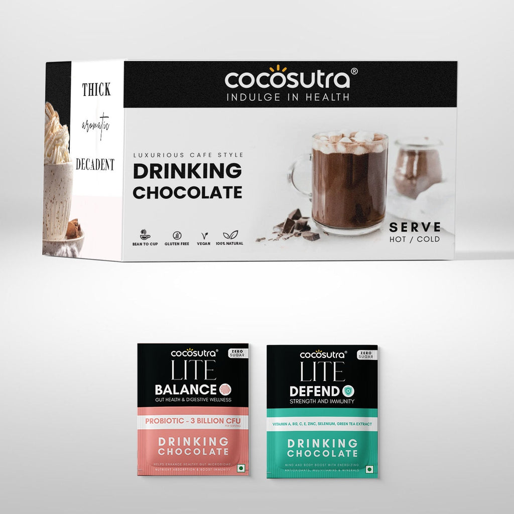 Cocosutra Balance & Defend Sugar Free Drinking Chocolate Hamper 20 Pack - 200 gms