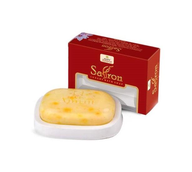 Baps Amrut Saffron Luxury Bath Soap - 100 gms