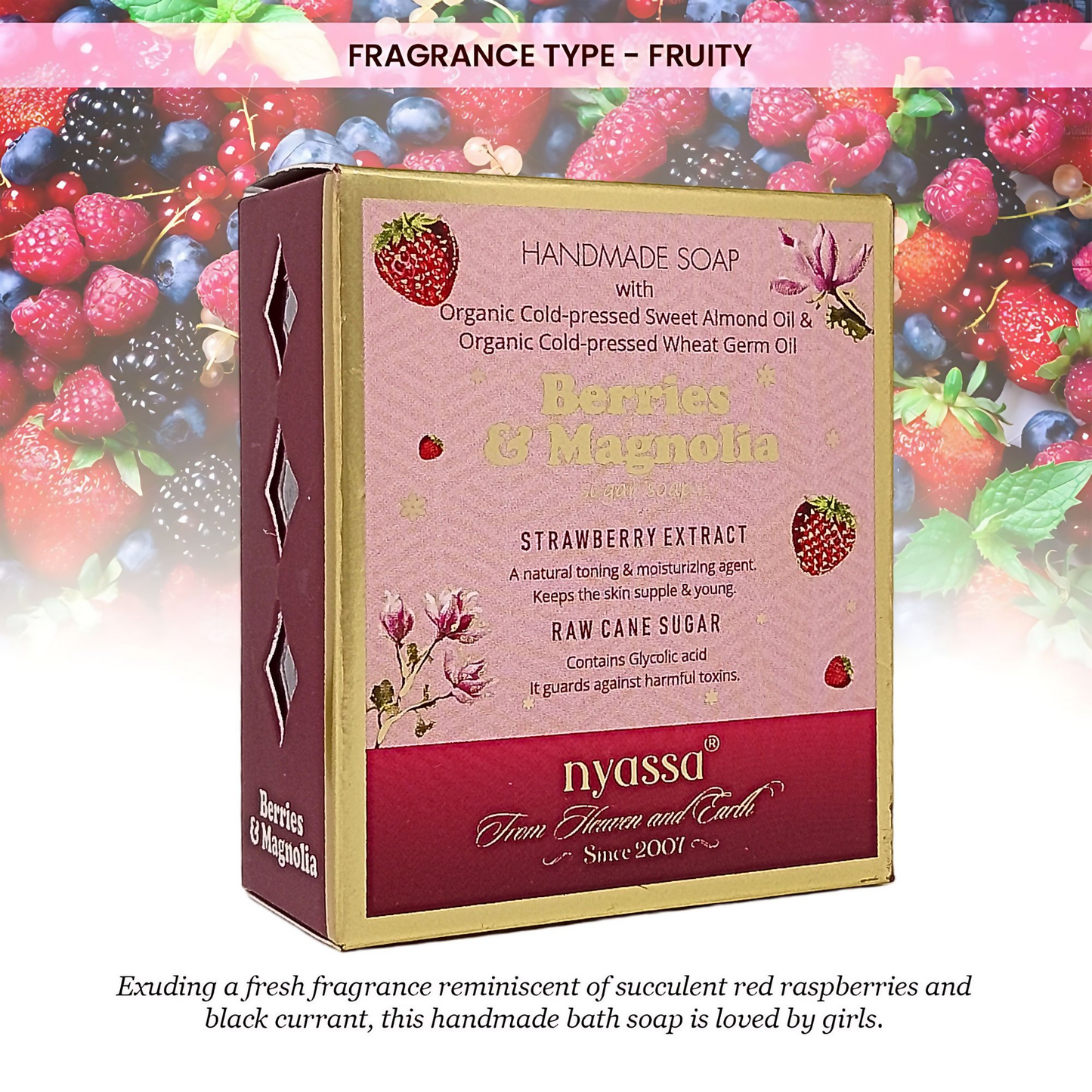 Nyassa Berries & Magnolia Luxurious Handmade Soap