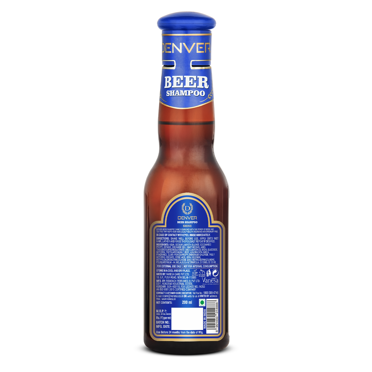 DENVER Beer Shampoo Shine - 200 ml
