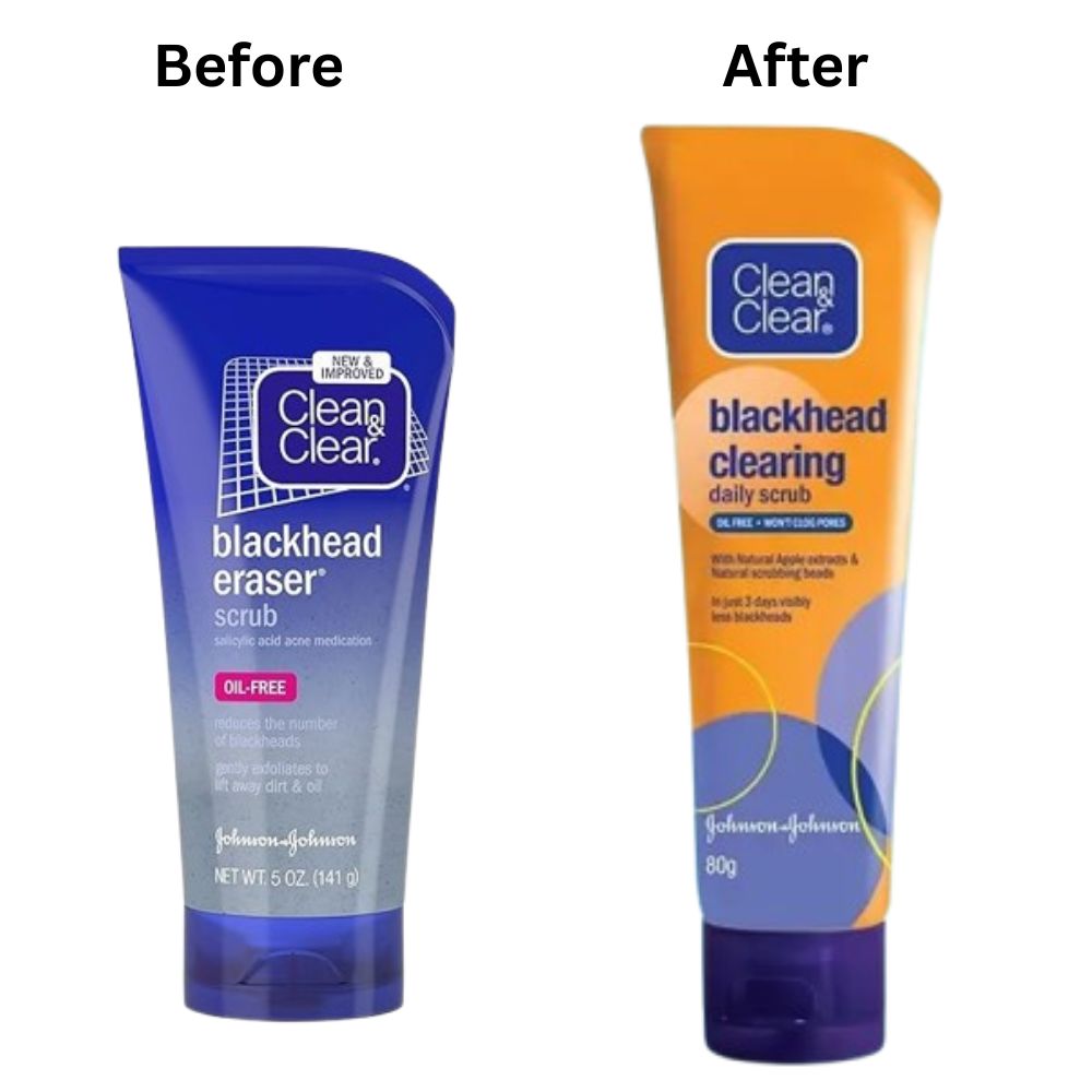 Clean & Clear Blackhead Eraser Scrub - 80 gms Tube (Pack of 2)