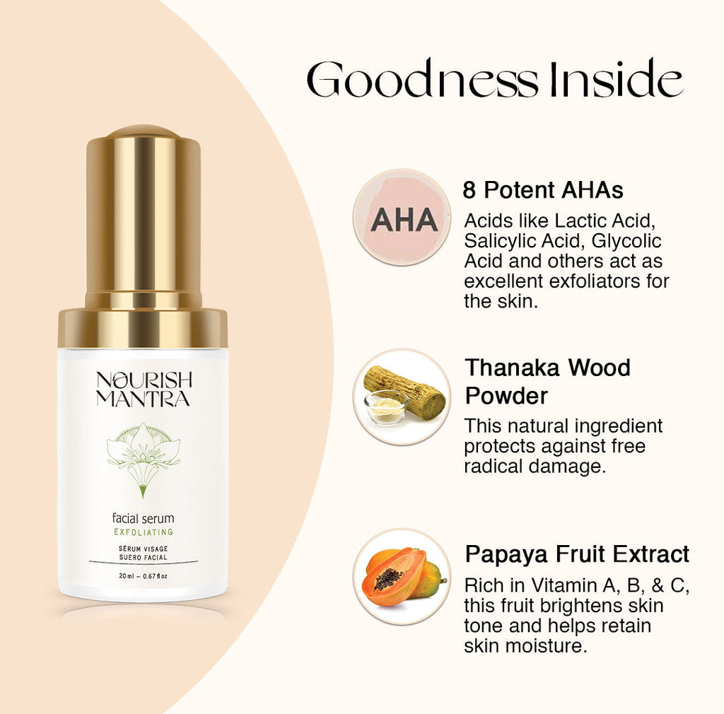 Nourish Mantra Exfoliating Serum - 20 ml