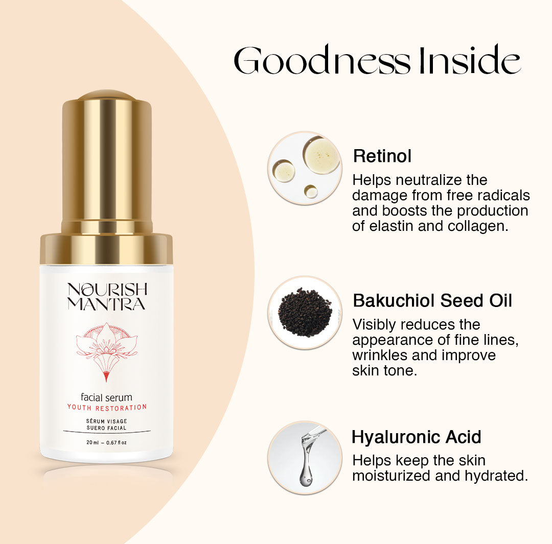 Nourish Mantra Youth Restoration Serum - 20 ml