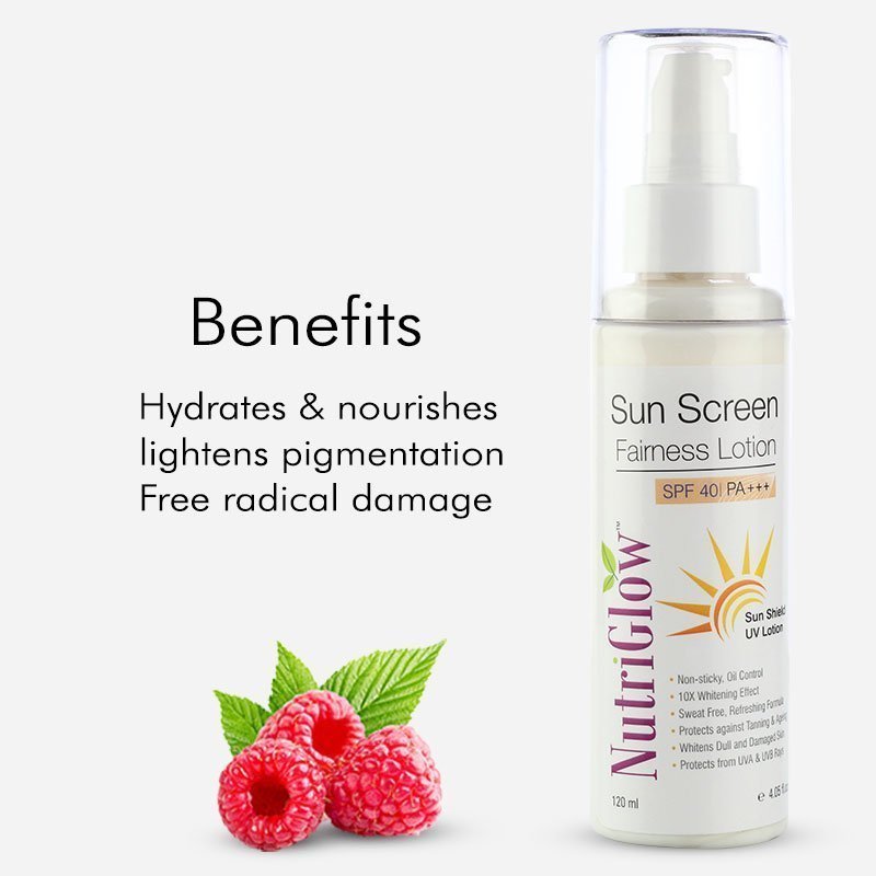 NutriGlow Sunscreen Fairness Lotion SPF 40 PA+++ - 120 ml