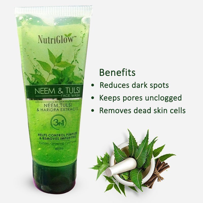 NutriGlow Neem & Tulsi Face Wash - 65 ml