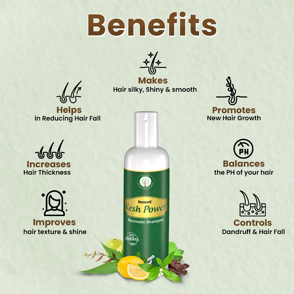 Deemark Kesh Power Ayurvedic Hair Oil & Shampoo for Hair fall