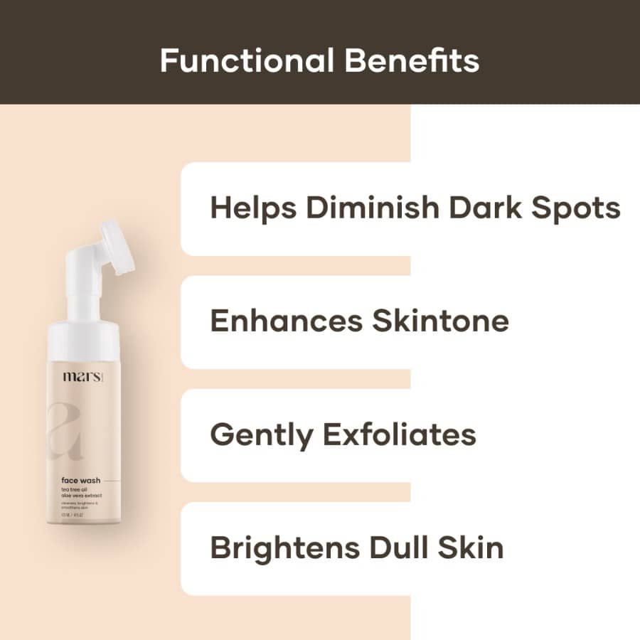 Mars by GHC Foaming Face Wash with Exfoliating Brush - 120 ml