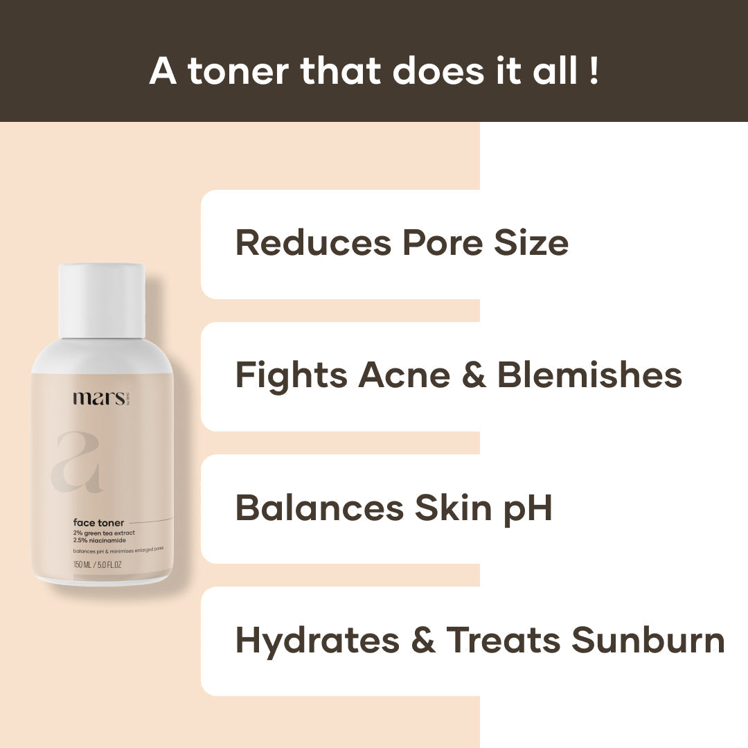 Mars by GHC 2% Natural Green Tea Face Toner - 150 ml