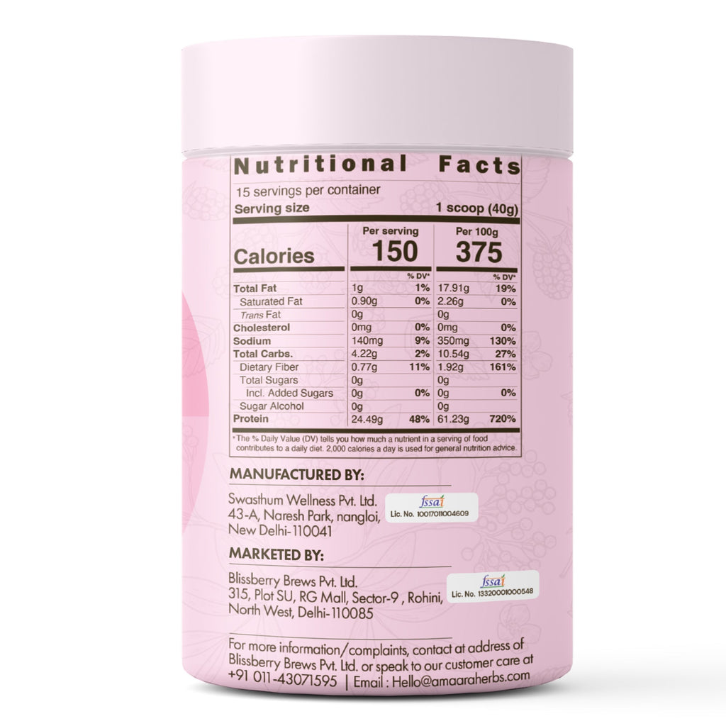 Amaara herbs Herb Based Protein Berry Blast - 600 gms
