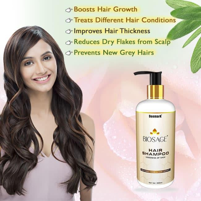 Deemark BioSage Hair Shampoo - 300 ml