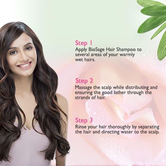 Deemark BioSage Hair Shampoo - 300 ml