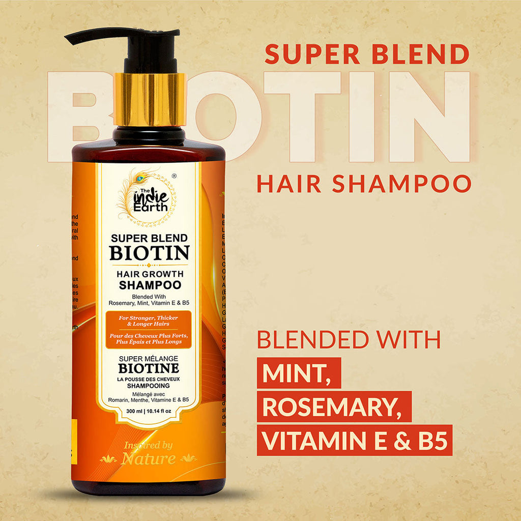 The Indie Earth Biotin Hair Shampoo - 300 ml