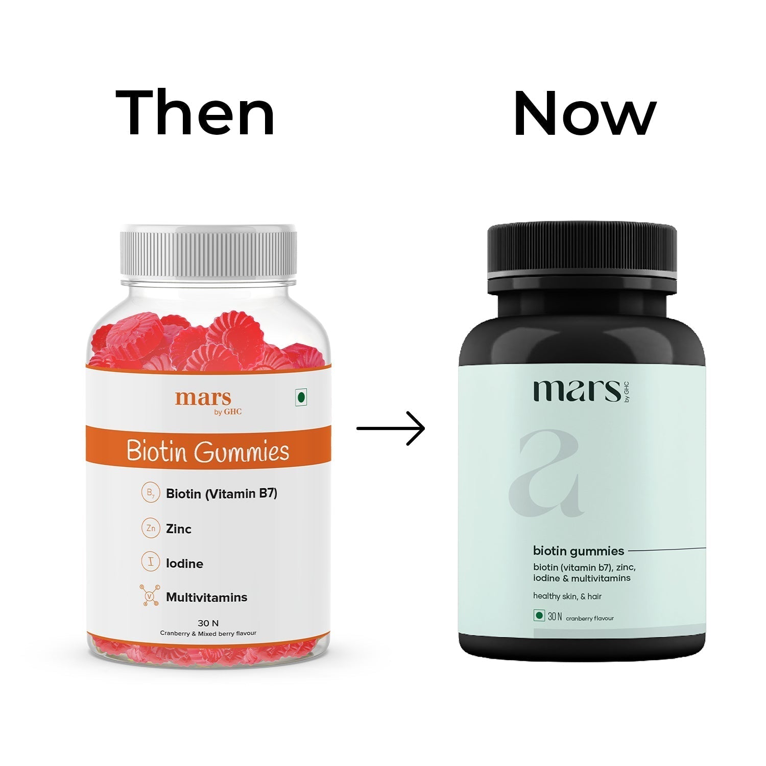 Mars by GHC Grey to Black Biotin Gummies - 30 gummies