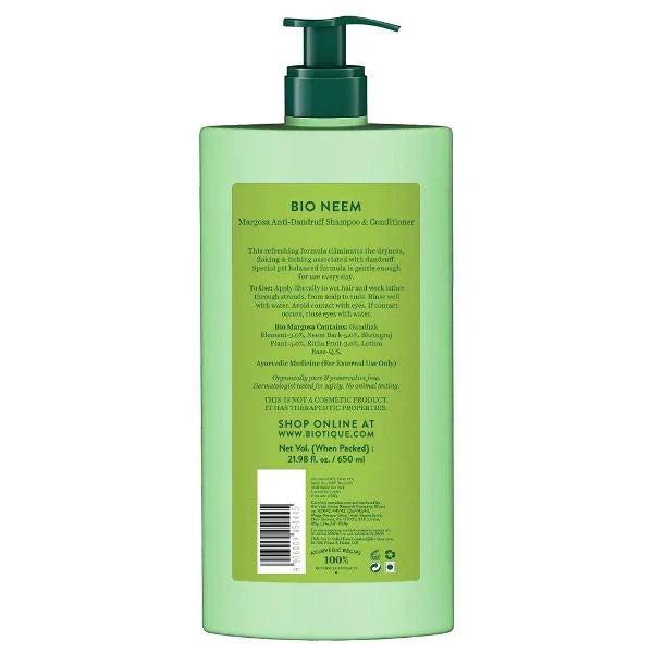Biotique Bio Neem Margosa Anti Dandruff Shampoo & Conditioner