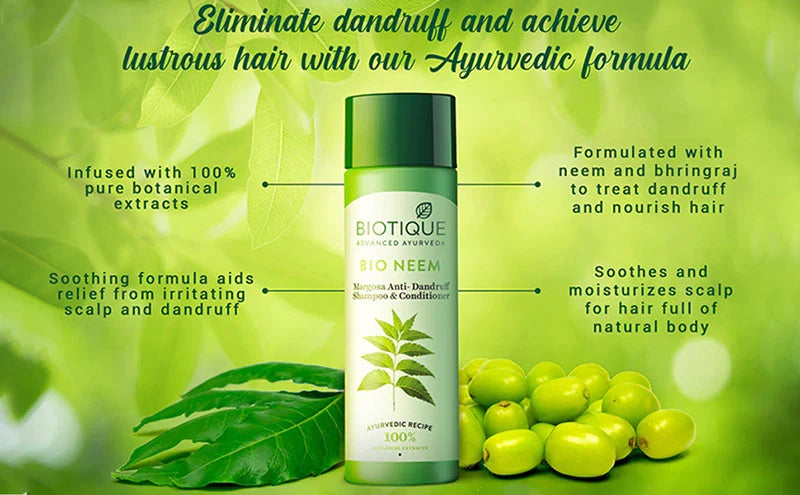 Biotique Bio Neem Margosa Anti Dandruff Shampoo & Conditioner