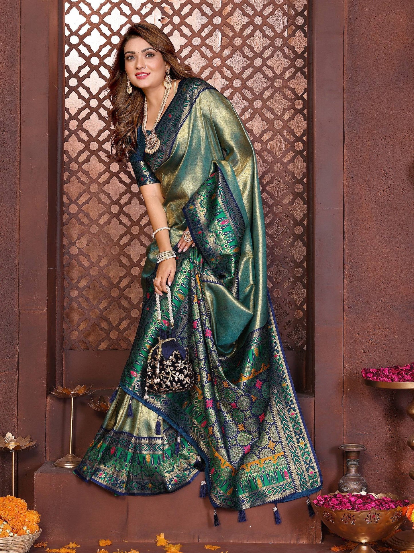 Anaita Banarasi Tissue Silk Saree