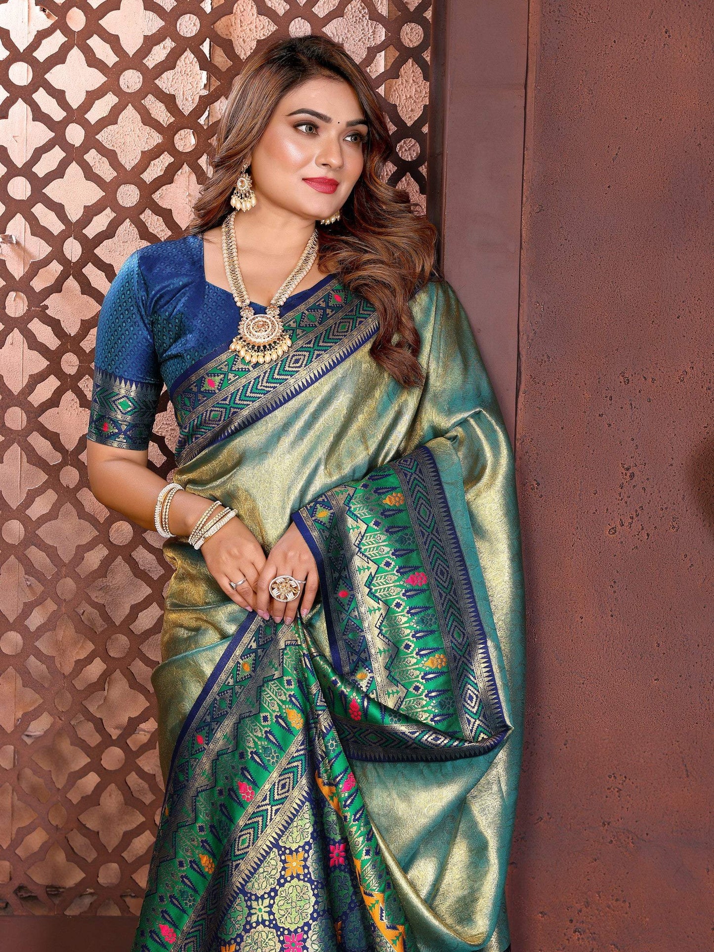 Anaita Banarasi Tissue Silk Saree