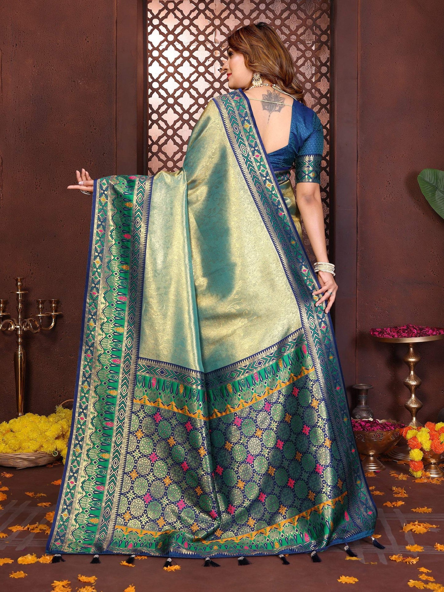 Anaita Banarasi Tissue Silk Saree