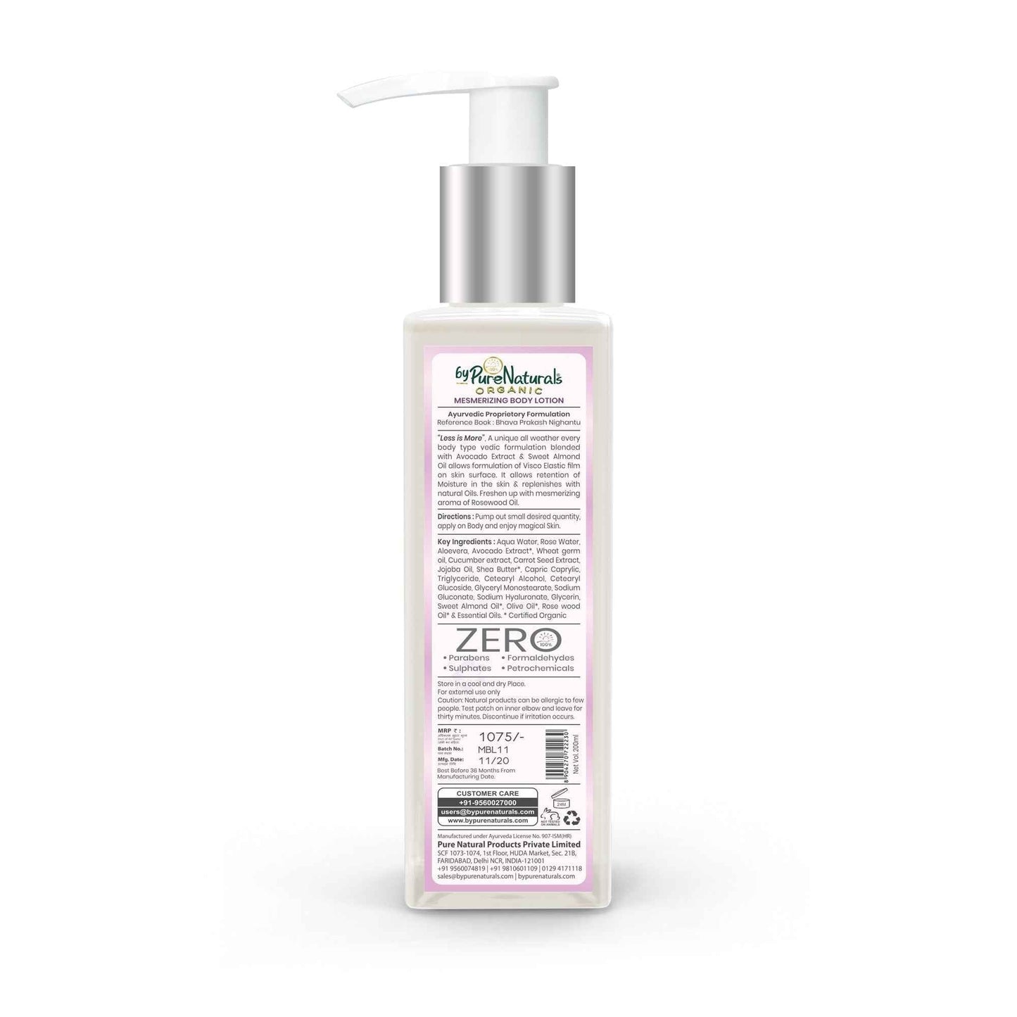 byPureNaturals Organic Mesmerizing Body Lotion