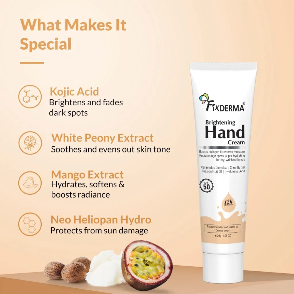 Fixderma Brightening Hand Cream - 30 gms