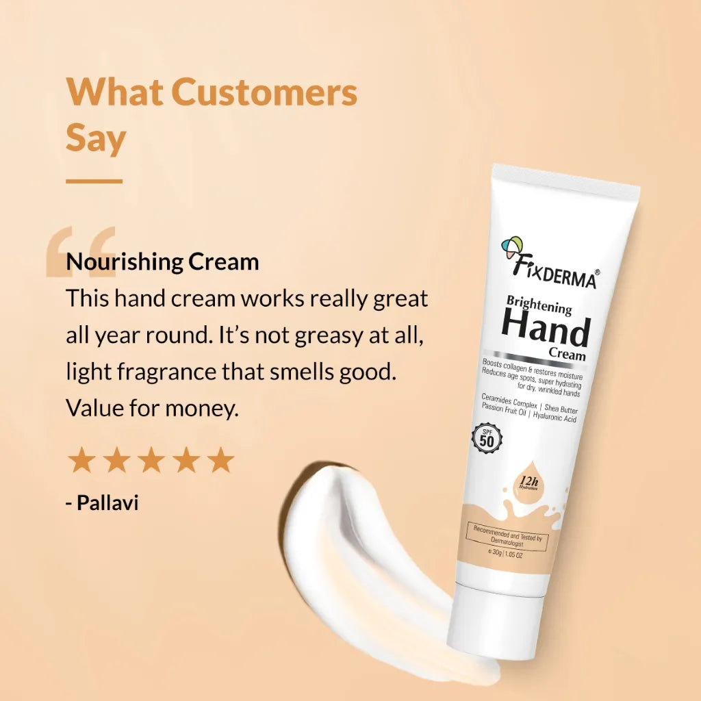 Fixderma Brightening Hand Cream - 30 gms