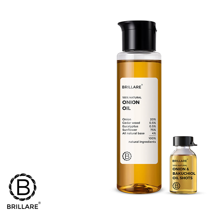 Brillare Onion & Bakuchiol Oil Shots and Onion Oil Combo