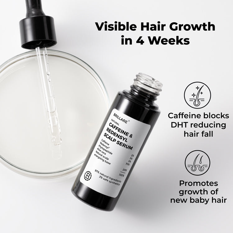 Brillare Caffeine & Redensyl Scalp Serum For Hair Growth - 30 ml