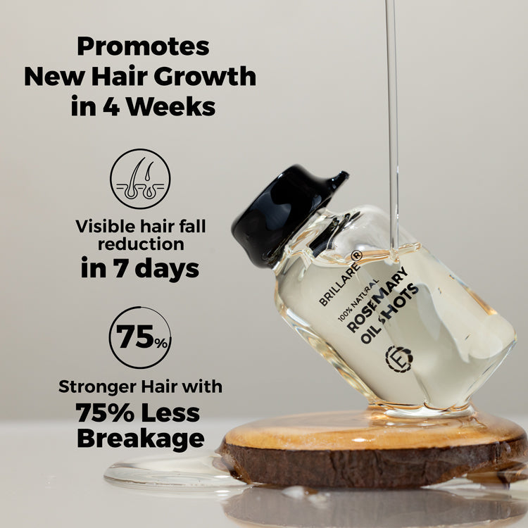 Brillare Rosemary Oil Shots For Visible Hair Growth