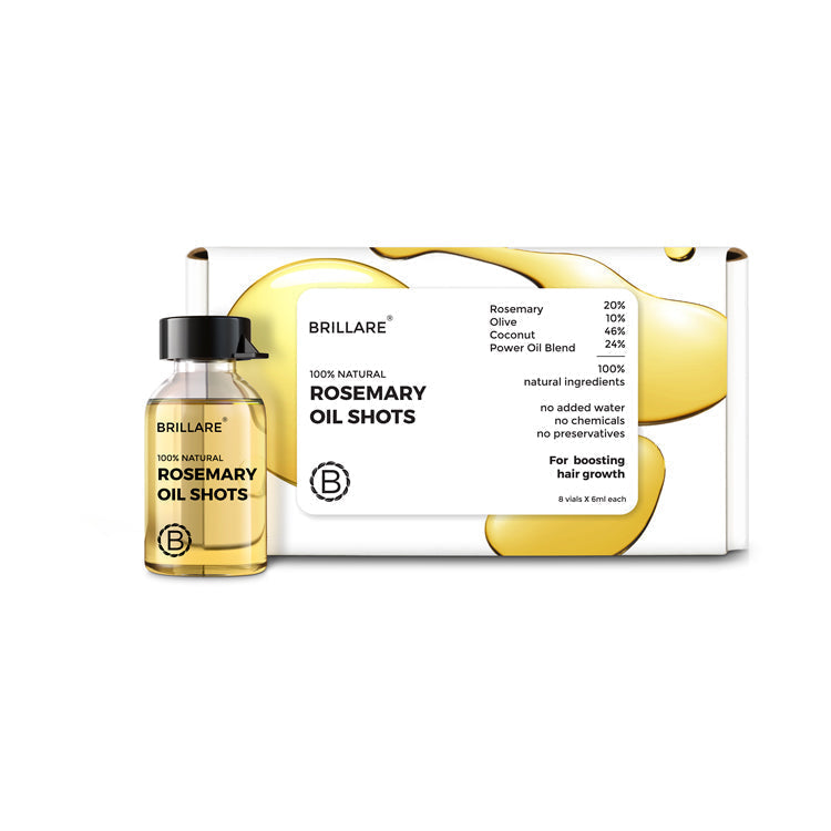 Brillare Rosemary Oil Shots For Visible Hair Growth