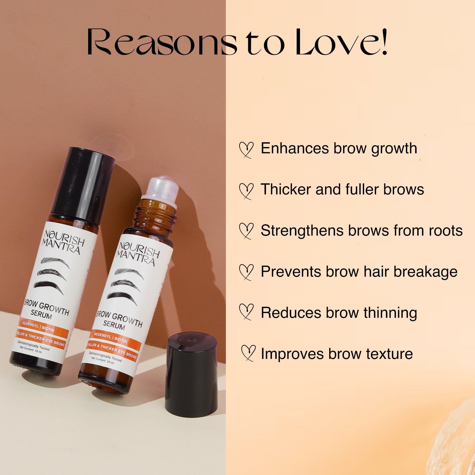 Nourish Mantra Brow Growth Serum - 10 ml