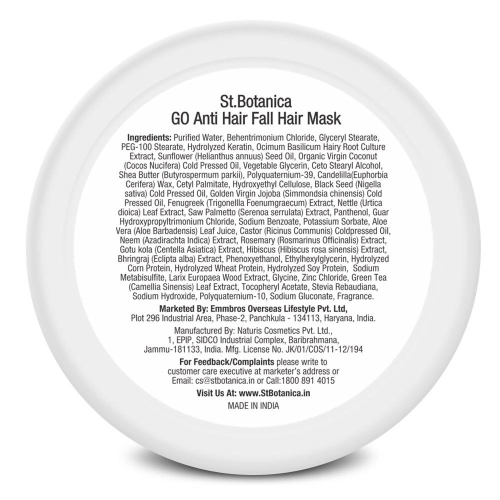 St.Botanica GO Anti Hair Fall Hair Mask - 200 gms