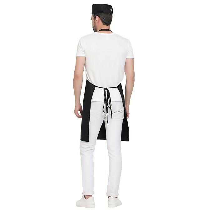 Uniformer Kitchen Apron For Men & Women-Black (Pack of 12)
