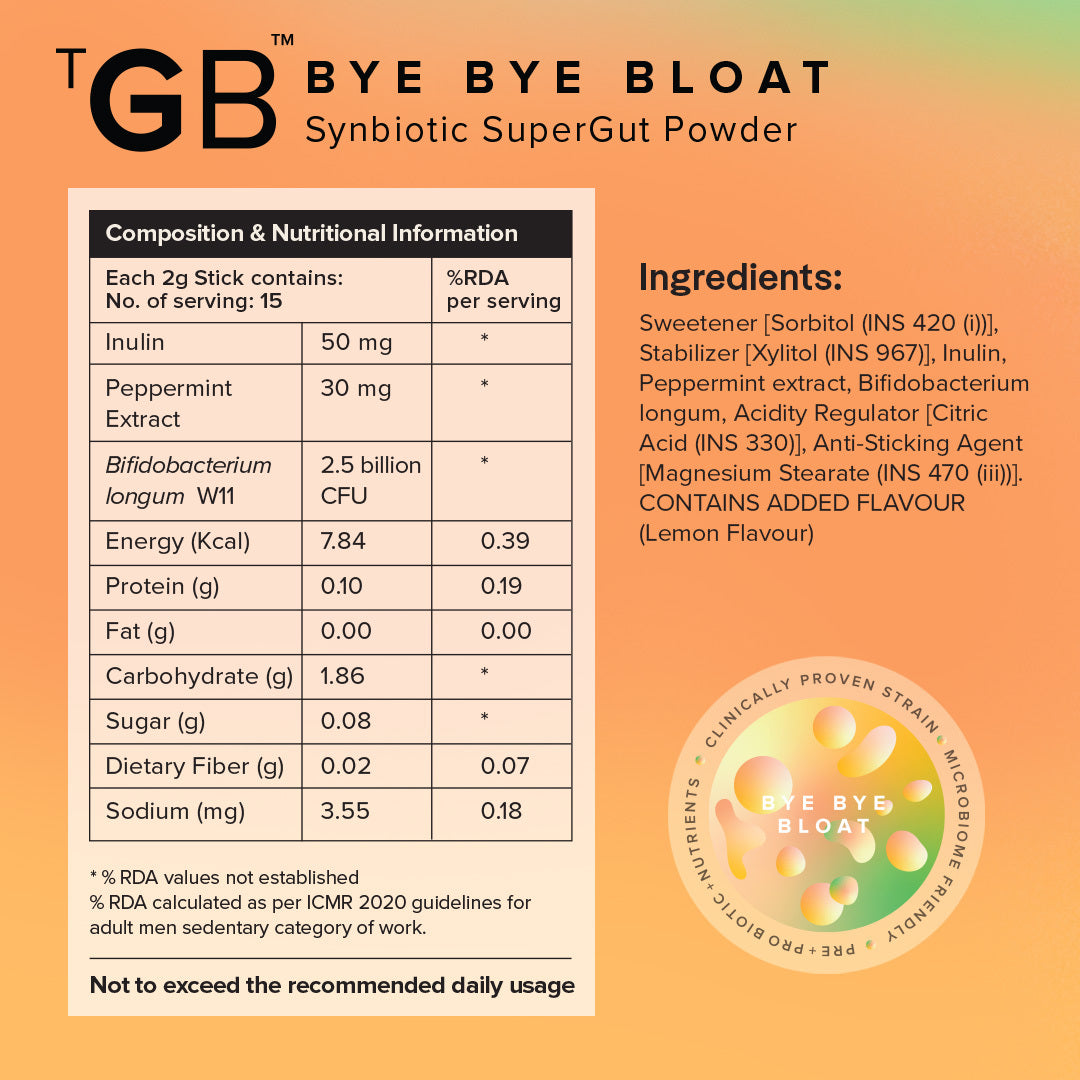 The Good Bug Bye Bye Bloat