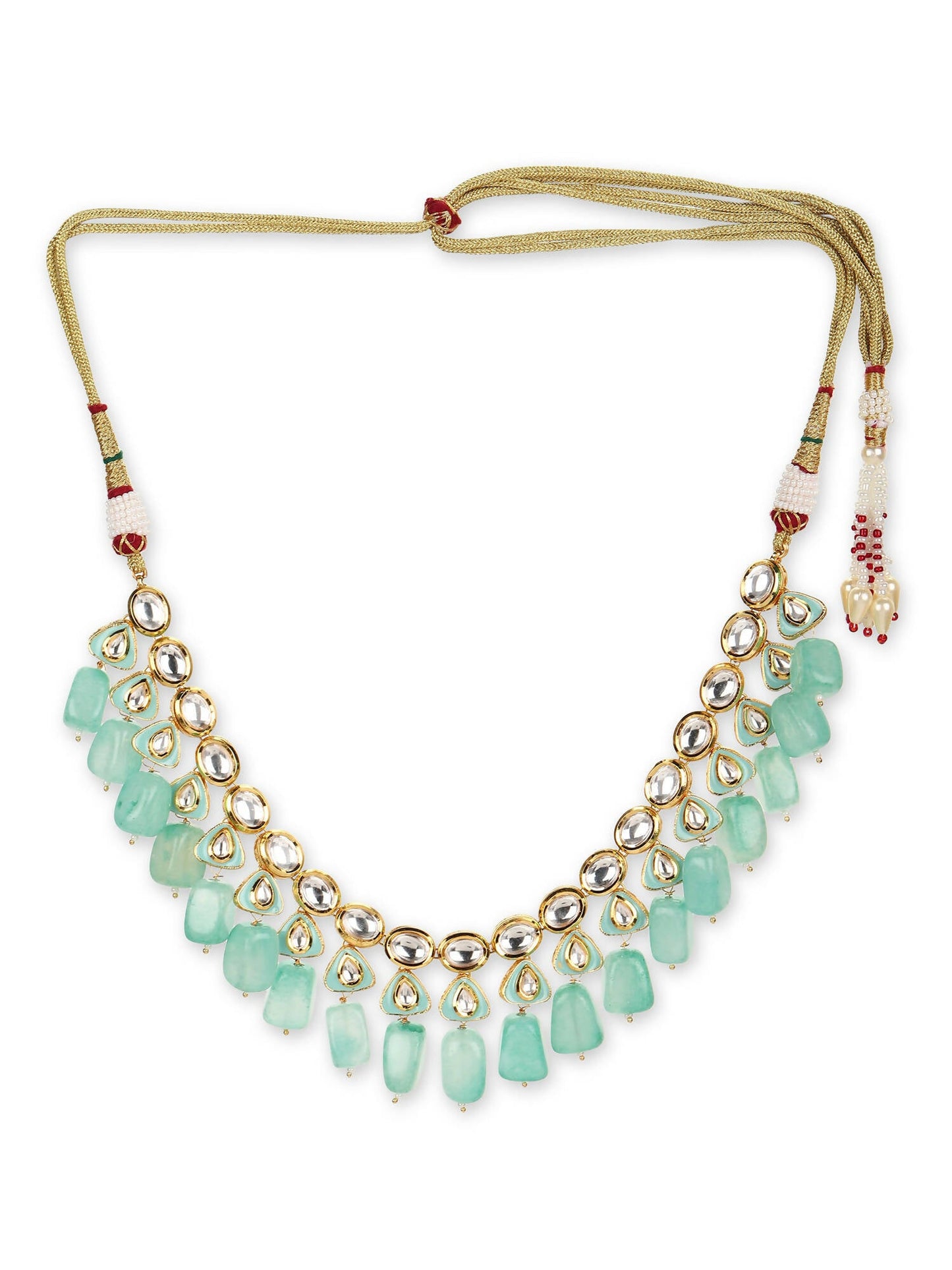 Women's Gold-Polished Necklace - Ruby Raang