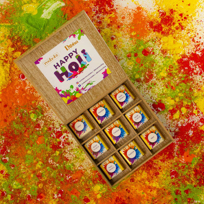 Dibha Happy Holi Premium Box Of 9 Chocolates