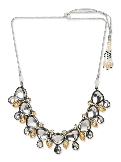 Women's Rhodium-Plated Necklace - Ruby Raang