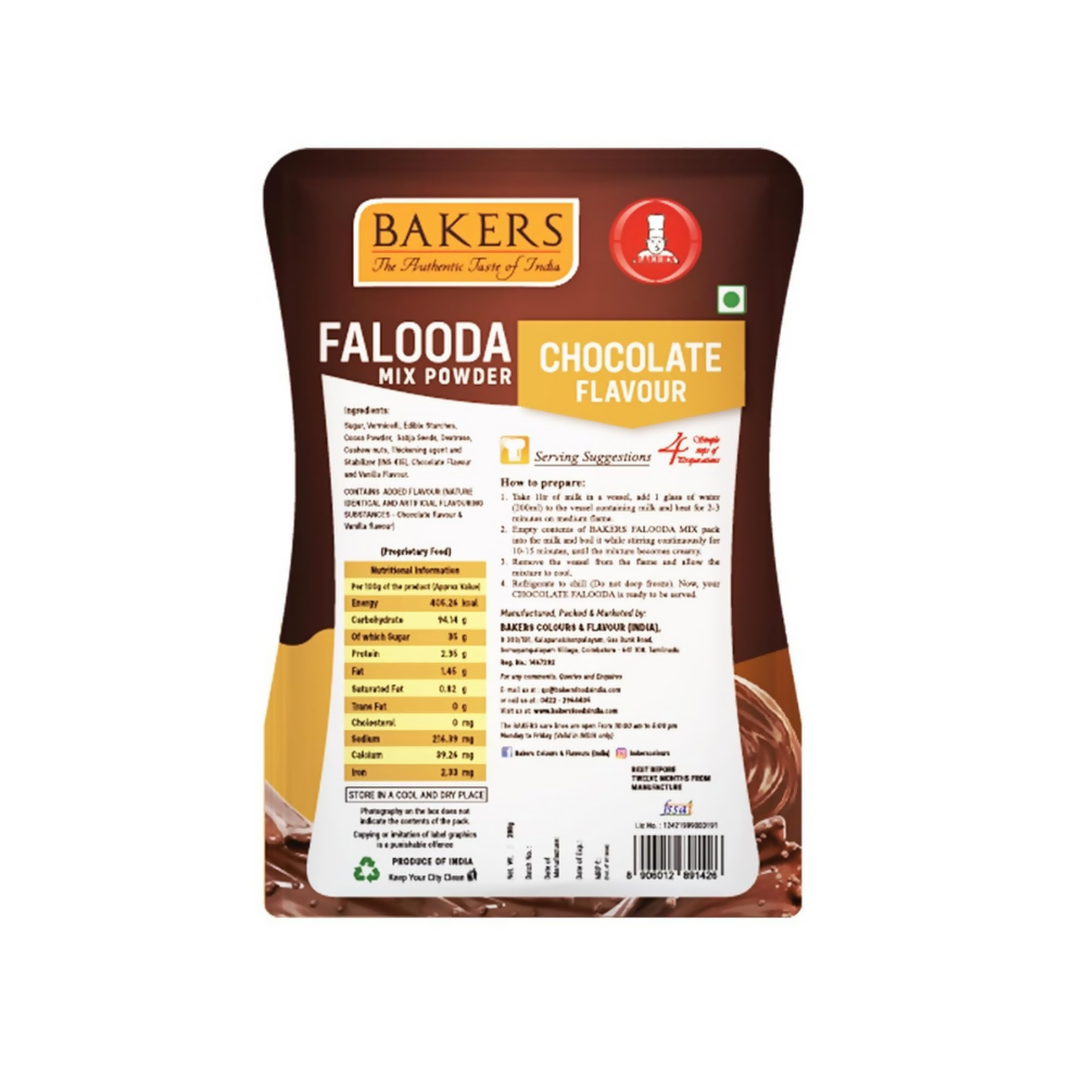 BAKERS Chocolate, Mawa Kulfi and Butter Scotch Flavour Falooda Mix Powder
