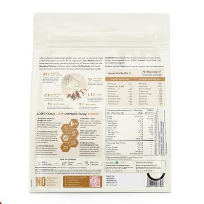 Happy Cultures 24g Tastiest Yeast Protein (Fermented) | Classic Filter Coffee
