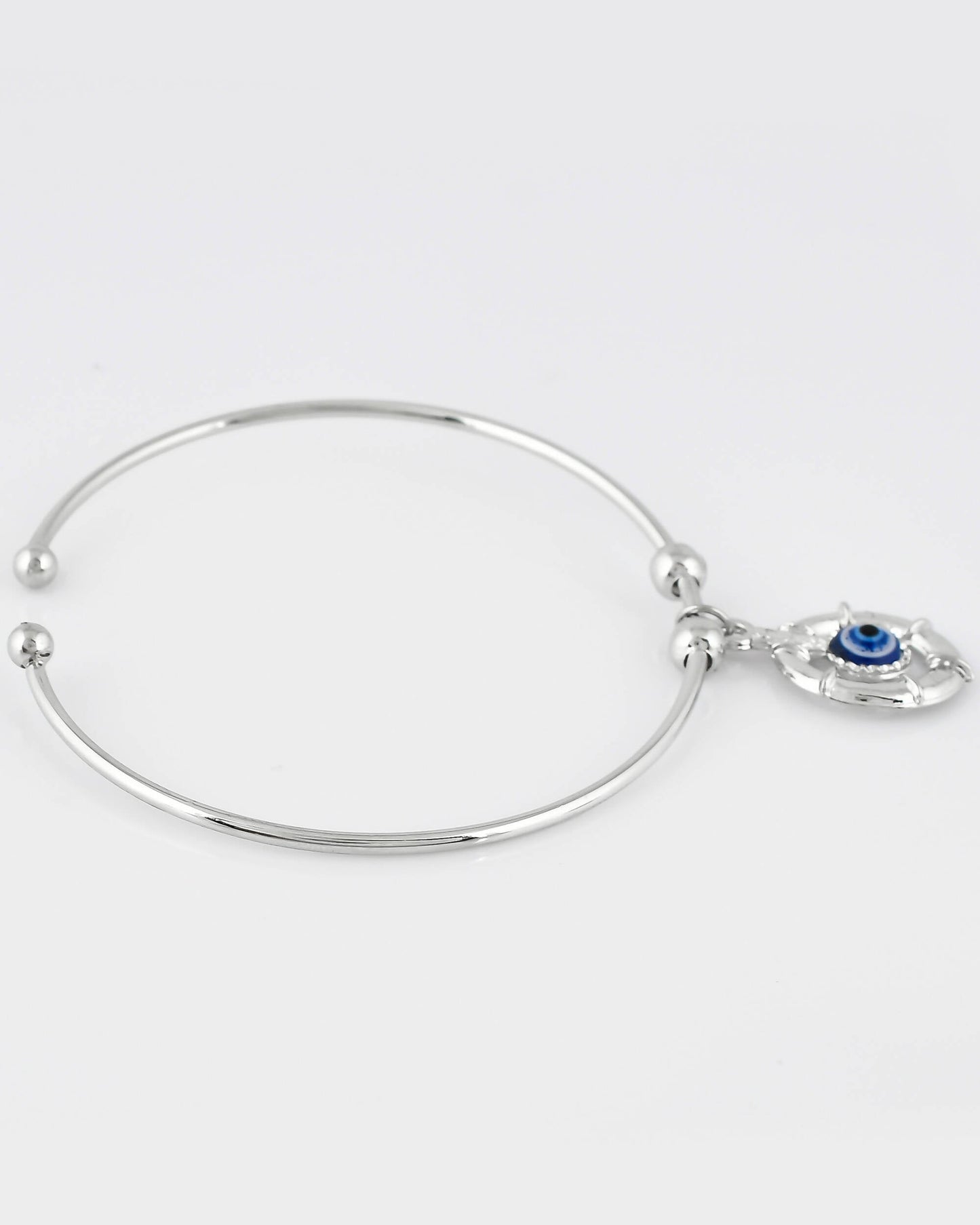 VOJ Stainless Steel Beads Silver Bracelet