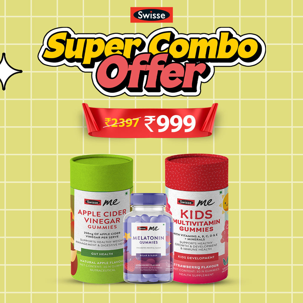 Swisse Kids Multivitamin, Apple Cider Vinegar Gummies  Combo