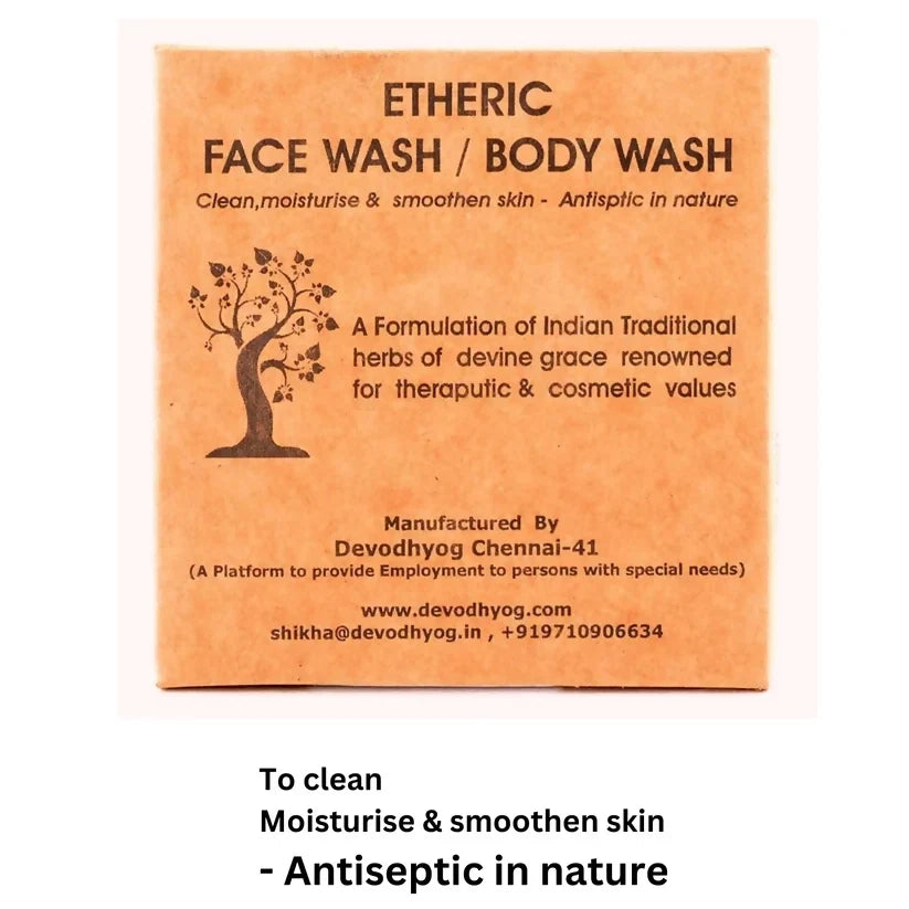 Etheric Herbal Face & Body Wash Powder – Natural Anti Acne & Skin Brightening Care