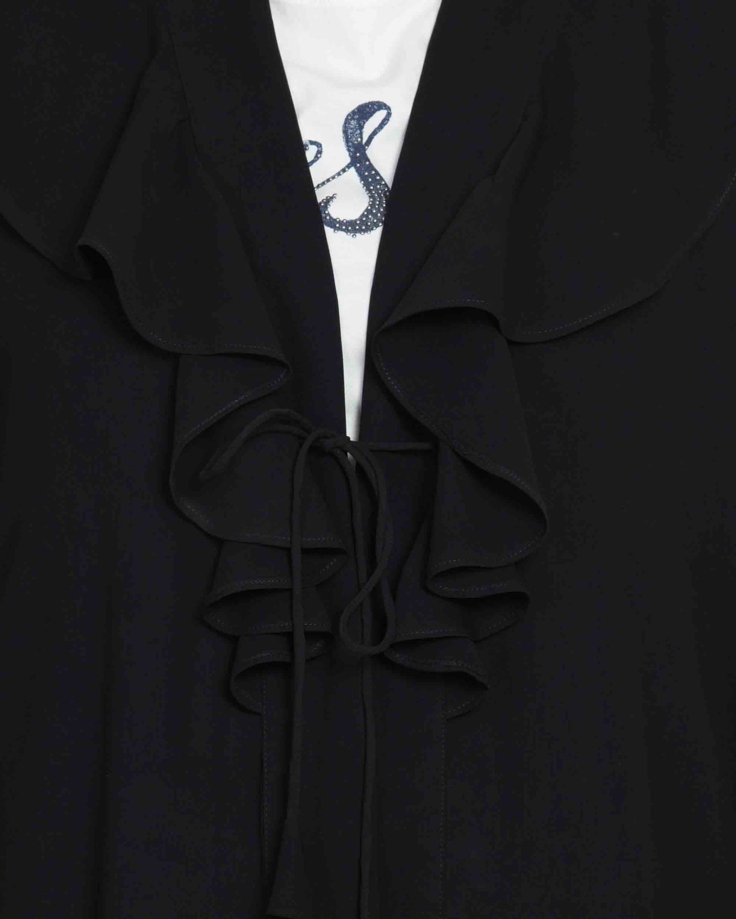 Bashariya Long Cardigan With Bell Sleeves Without Inner Abaya - Black