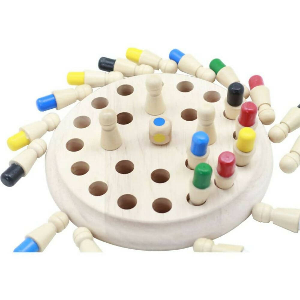 Kraftsman Wooden Memory Chess Game for Kids | Color Memory Chess Game | Educational Toy