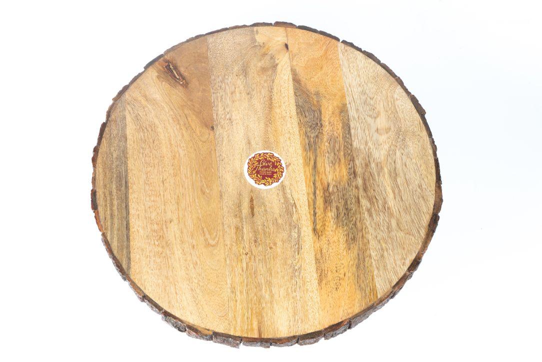 Bark Finish Cake Stand