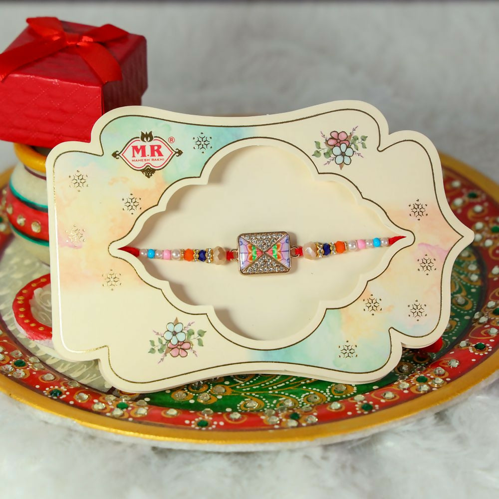 Indianvibez Designer Stone Rakhi