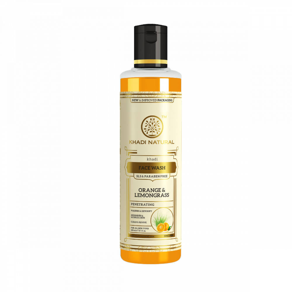 Khadi Natural Orange & Lemongrass Face Wash - 210 ml