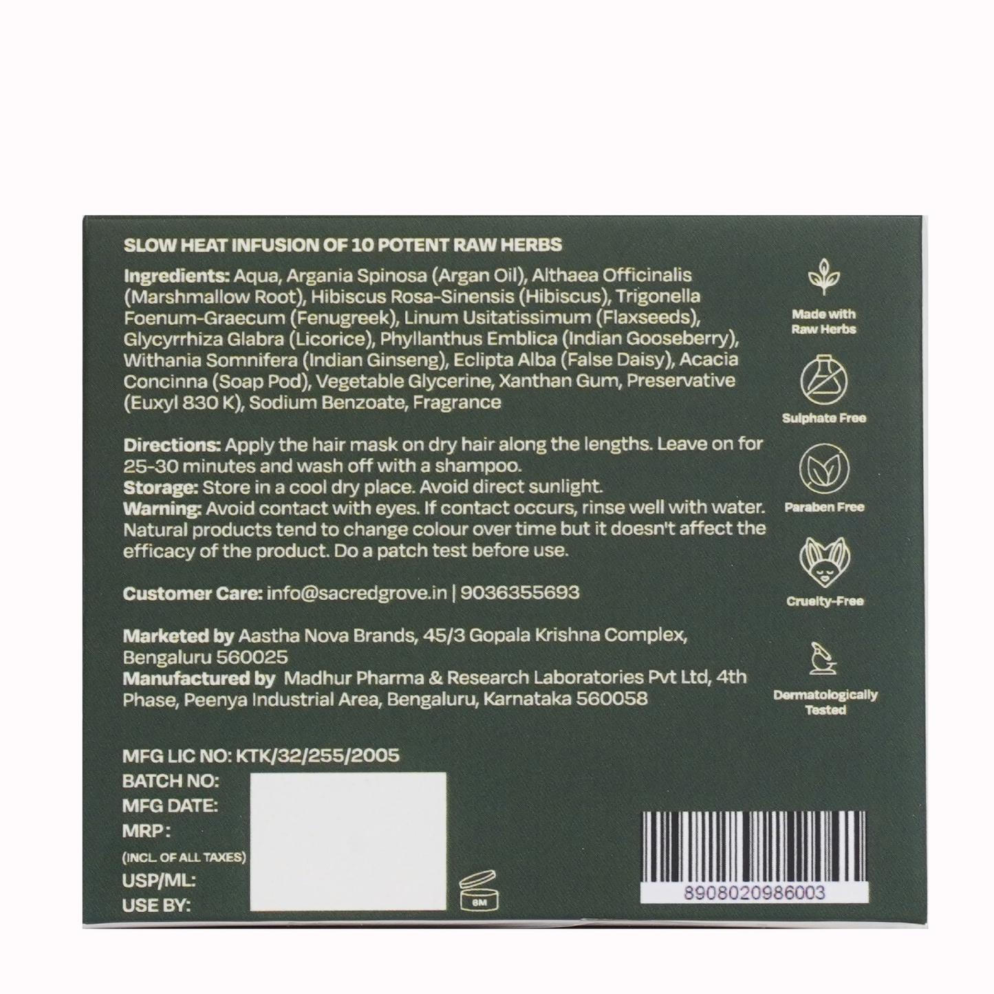 Sacred Grove Marshmallow Root Deep Conditioning Combo